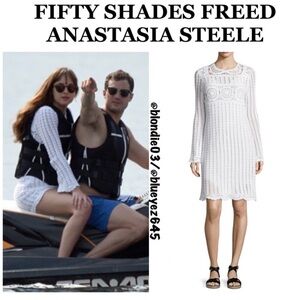 Isabel Marant Étoile ' Harriet' White Crochet cover up dress